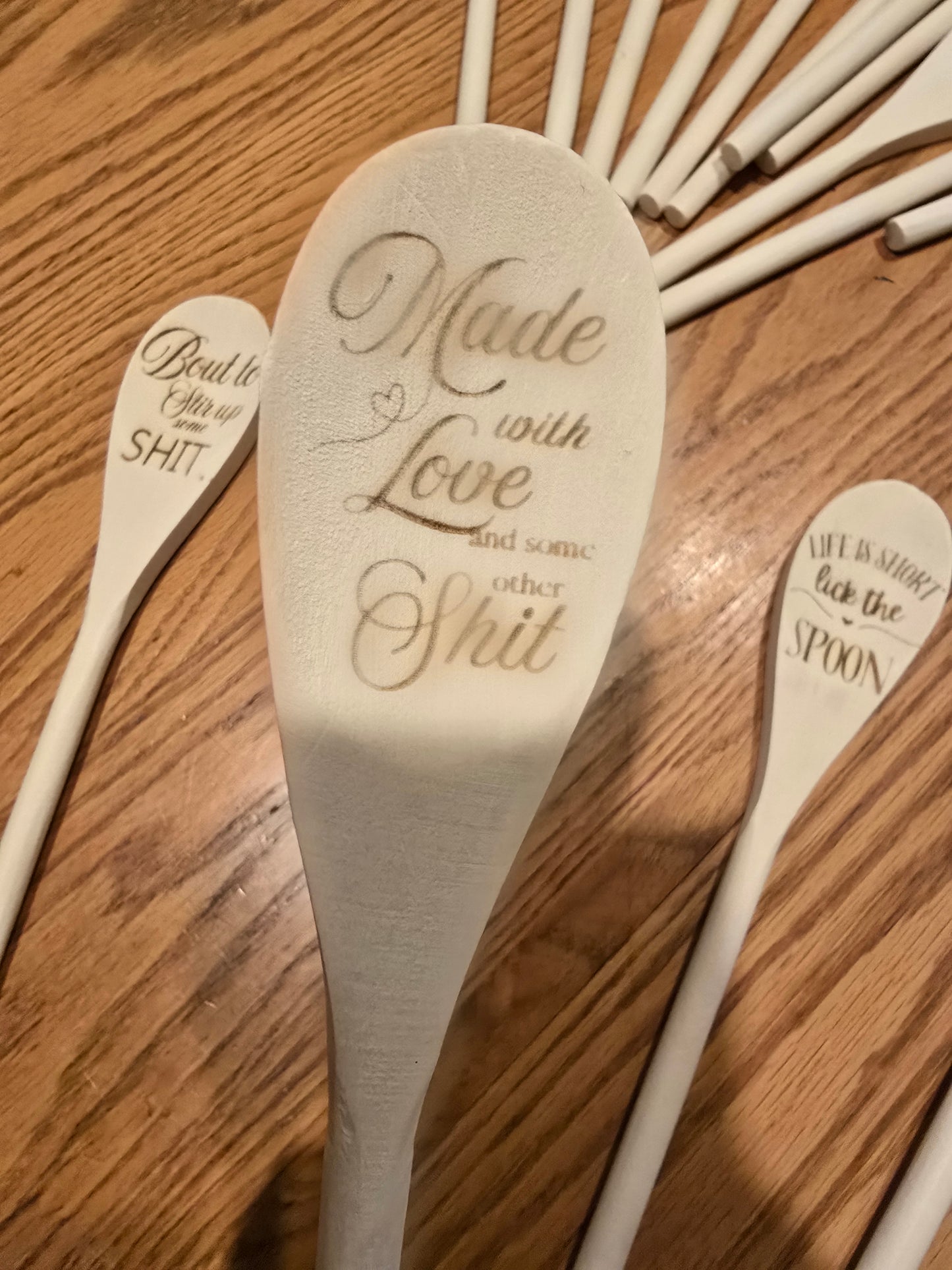 Engraved Wooden Spoon - Snarky